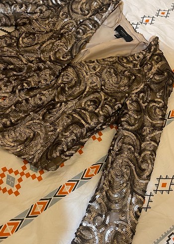 Bohem Uzun Kollu Desenli V Yaka Bluz - Görsel 2