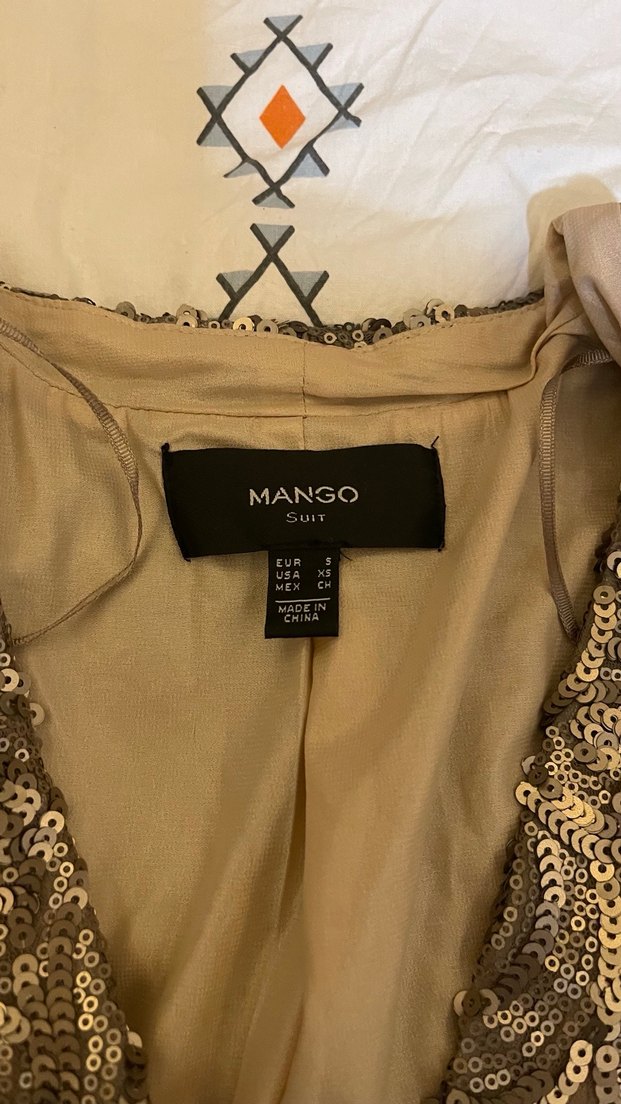 Bohem Uzun Kollu Desenli V Yaka Bluz - Görsel 4