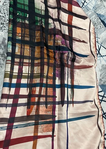 Bordo Pilili Kadın eşarp- Piramit - Görsel 8