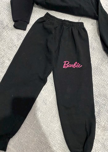 Diğer Barbie Baskılı Siyah Kız Eşofman Takımı