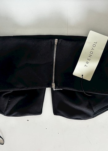 Parlak Siyah Midi Sütyen - Görsel 2