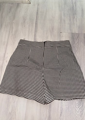 Siyah Kareli Pilili Mini Etek - Görsel 2