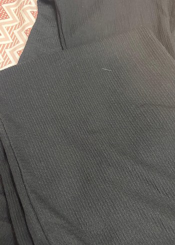 Siyah Uzun Kollu Keten Gömlek Takım - Görsel 2