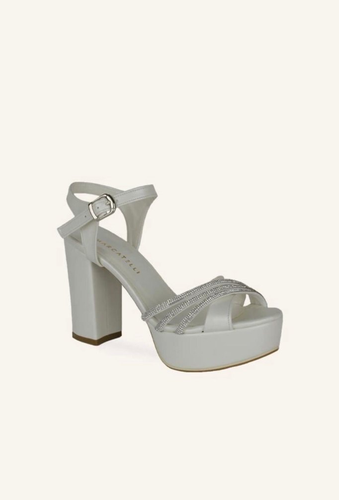 Marcatelli marka  Platform Topuklu Kadın Abiye gelin ayakkabı - Görsel 2