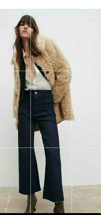 m Beden camel Renk ZARA PELUŞ KÜRK