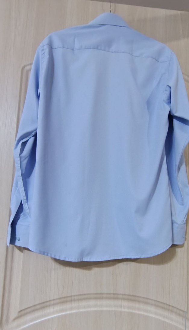 Mavi Düğmeli Erkek Gömlek - Görsel 3