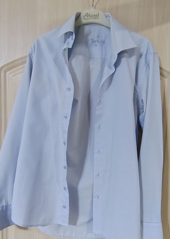 Mavi Düğmeli Erkek Gömlek - Görsel 2