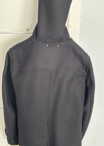 Coach marka Kapüşonlu Tokalı siyah L 
kaban - Görsel 3