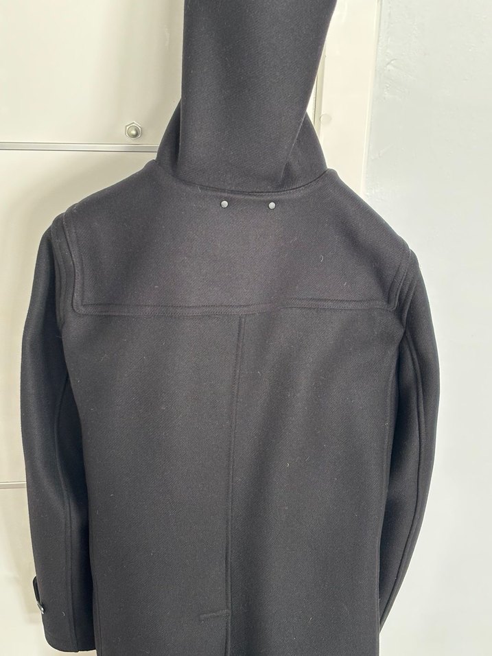 Coach marka Kapüşonlu Tokalı siyah L 
kaban - Görsel 3