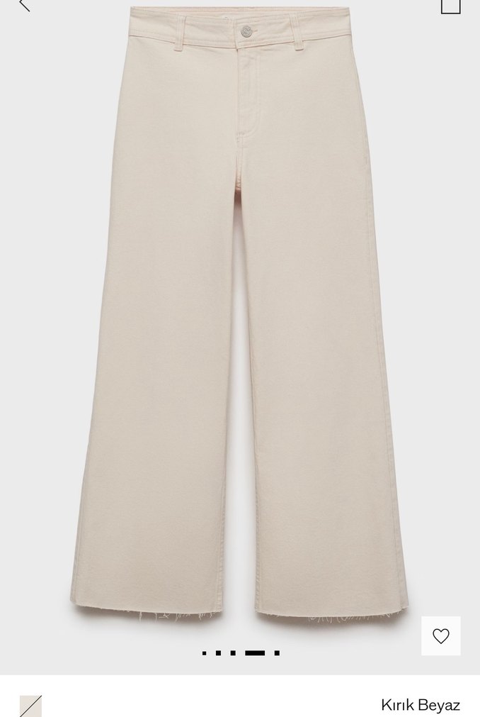 Bej Kadın Regular Fit Midi Kot Pantolon - Görsel 2