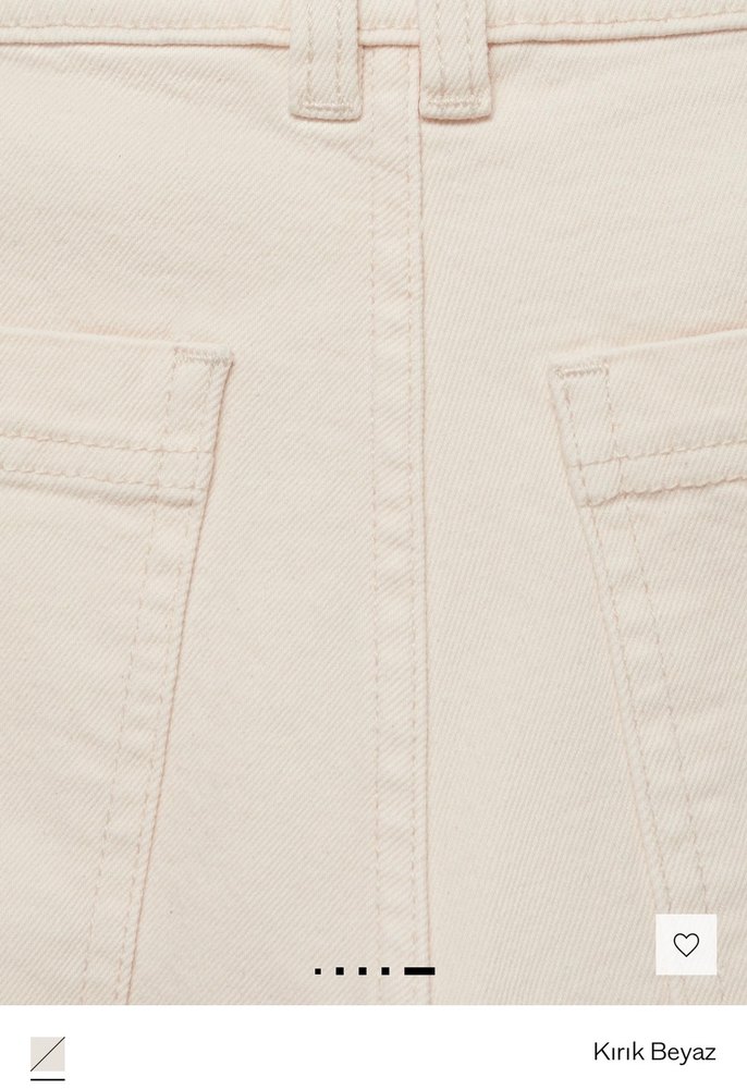 Bej Kadın Regular Fit Midi Kot Pantolon - Görsel 3