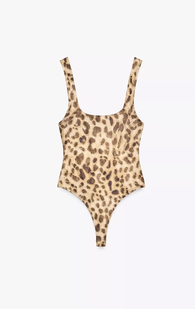 Leopar Desenli Kadın Atlet - Görsel 5