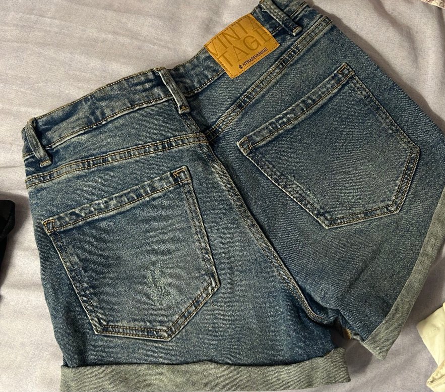 Denim şort - Görsel 3