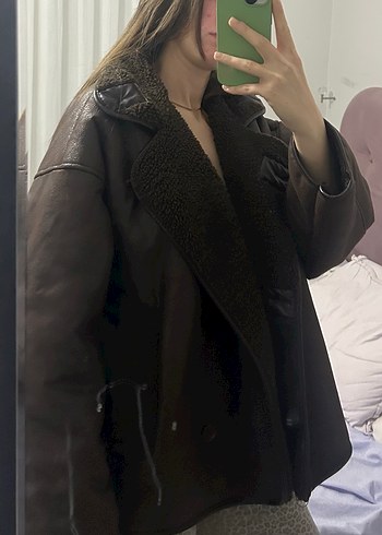 Kahverengi Kürklü Ceket - Görsel 2