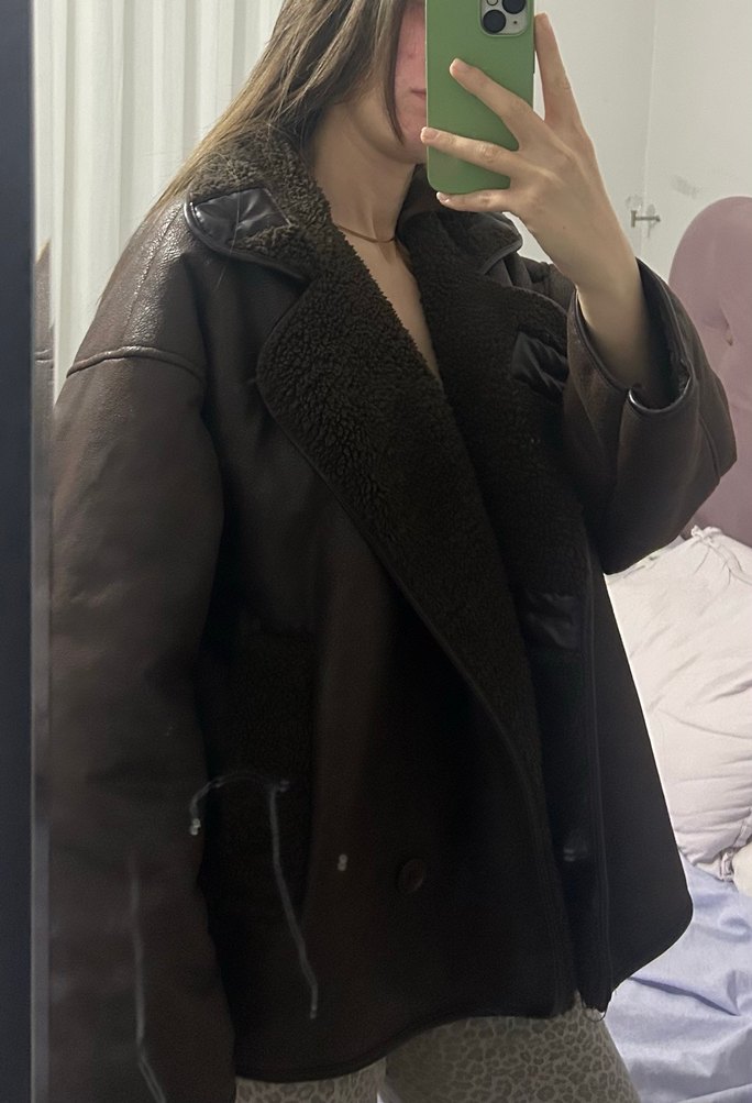 Kahverengi Kürklü Ceket - Görsel 2