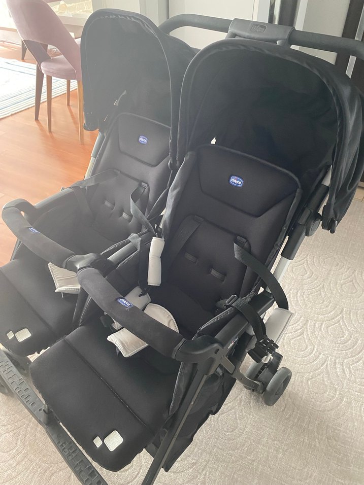 Çiftli Siyah Bebek Arabası - Görsel 4