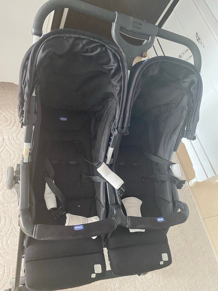 Çiftli Siyah Bebek Arabası - Görsel 5