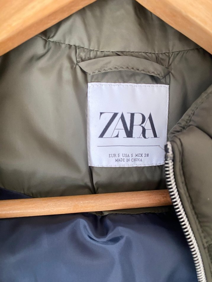 ZARA Haki Şişme Yelek | S Beden | Hatasız & Sıfır Ayarında - Görsel 2