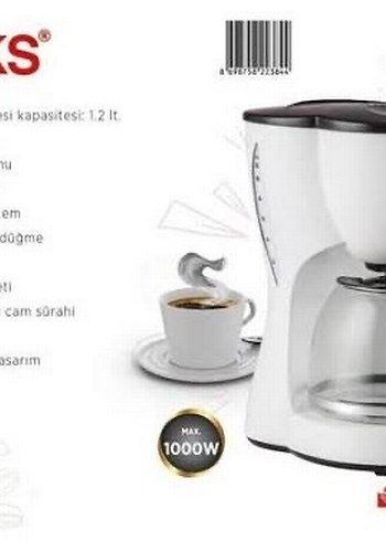 RAKS Beyaz Filtre Kahve Makinesi - Görsel 2