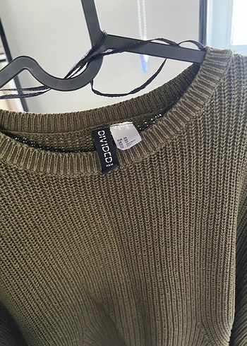Haki renkli Kadın Örgü  Triko - Görsel 3