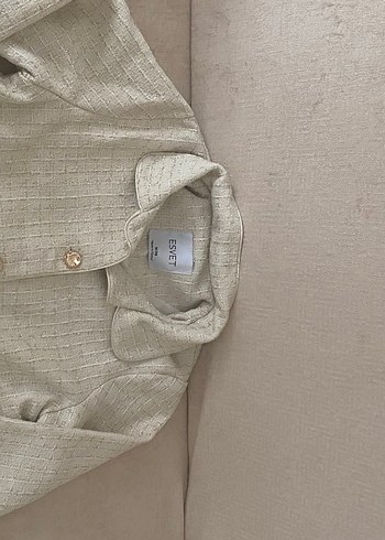 Düğmeli Beyaz tüvit Kadın Takım Elbise tesettür takım - Görsel 2