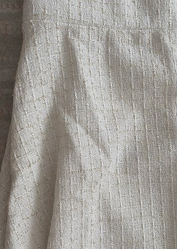 Düğmeli Beyaz tüvit Kadın Takım Elbise tesettür takım - Görsel 9