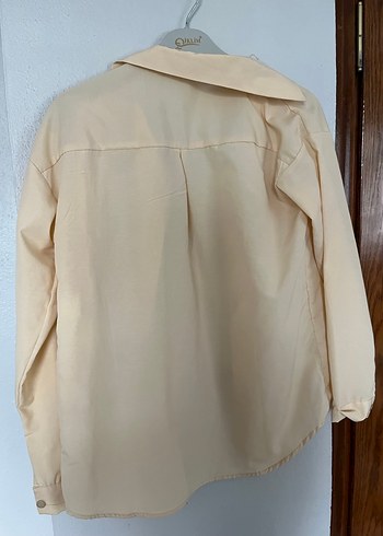 Bej Kadın Keten Gömlek - Görsel 2