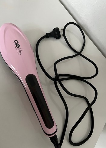 Pembe Saç Düzleştirici Fırça - Görsel 2