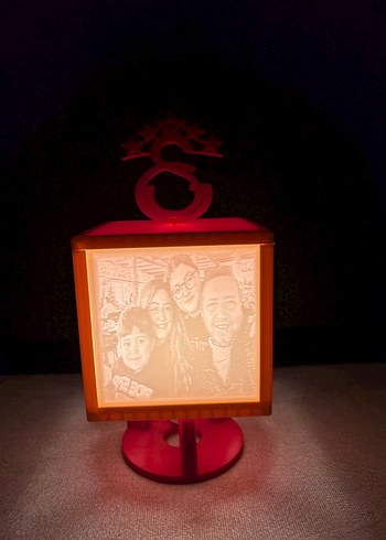 Kişiye özel fotoğraflı abajur - Görsel 2