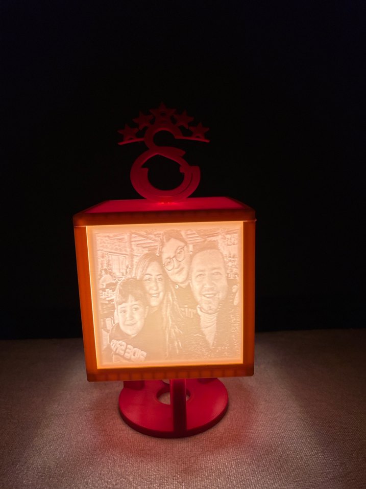 Kişiye özel fotoğraflı abajur - Görsel 2