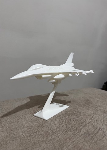 Beyaz ve Gri Jet Uçak Model Kiti - Görsel 5