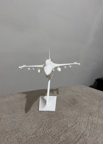 Beyaz ve Gri Jet Uçak Model Kiti - Görsel 4