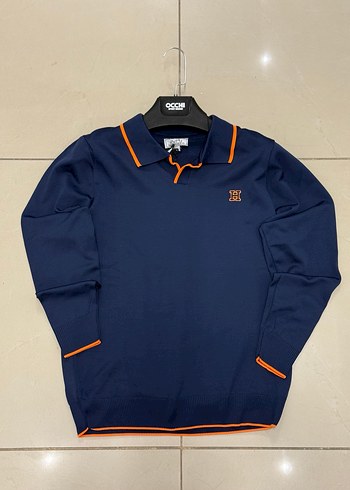 Erkek Beyaz Uzun Kollu Polo Tişört - Görsel 3