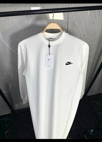 Nike Beyaz Erkek Sweatshirt - Görsel 2