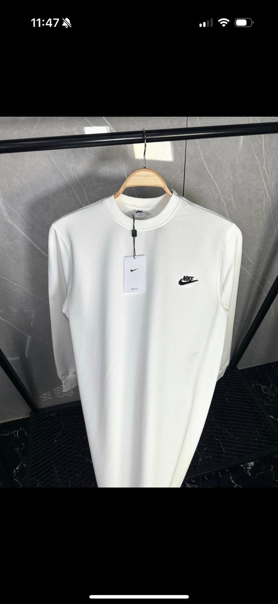 Nike Beyaz Erkek Sweatshirt - Görsel 2