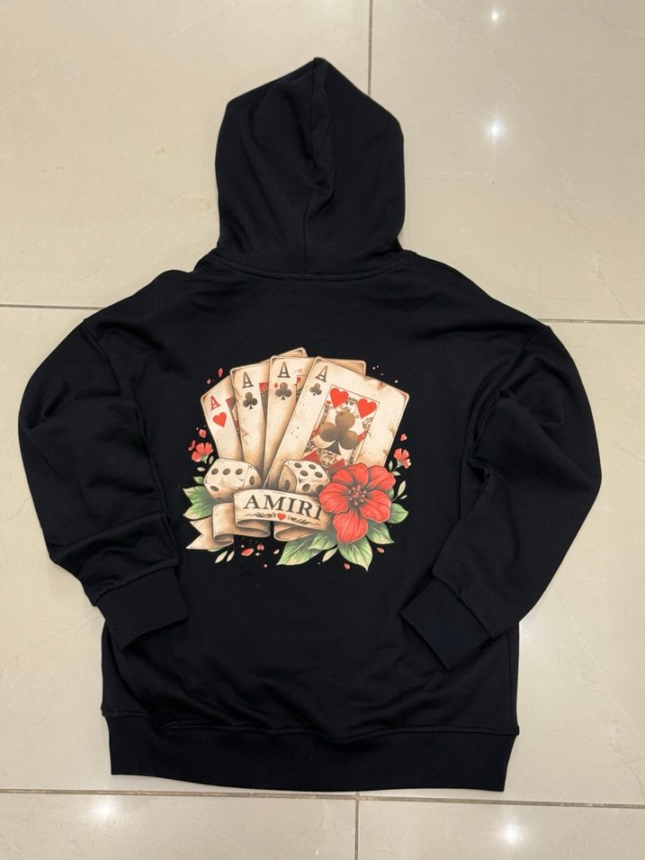 Kapüşonlu Siyah Baskılı Kadın Sweatshirt - Görsel 2
