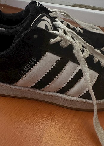 ADİDAS CAMPUS Kadın Siyah Gri Bağcıklı Sahte Spor Ayakkabı - Görsel 3