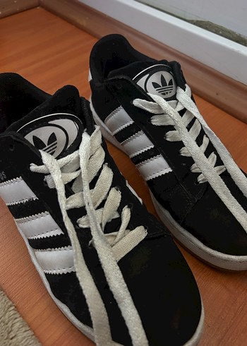 ADİDAS CAMPUS Kadın Siyah Gri Bağcıklı Sahte Spor Ayakkabı - Görsel 2