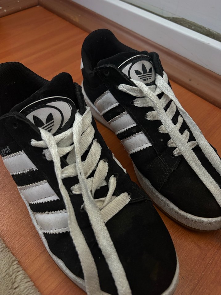 ADİDAS CAMPUS Kadın Siyah Gri Bağcıklı Sahte Spor Ayakkabı - Görsel 2