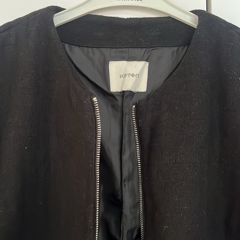 Siyah mont ceket - Görsel 2