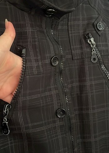 Siyah Kareli Erkek Ceket - Görsel 2