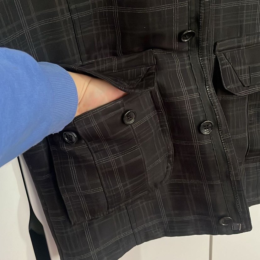 Siyah Kareli Erkek Ceket - Görsel 3