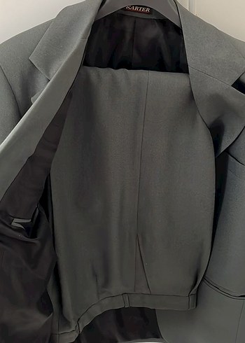 Gri Uzun Kollu Erkek Takım Elbise - Görsel 2