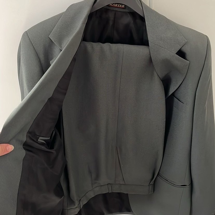 Gri Uzun Kollu Erkek Takım Elbise - Görsel 2