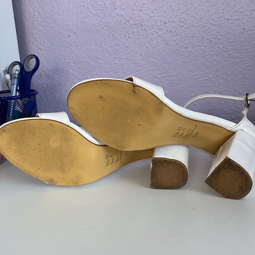 Beyaz Kadın Dolgu Topuklu Abiye Ayakkabı - Görsel 5