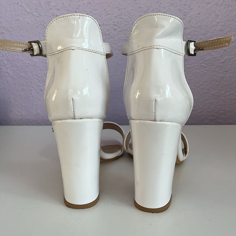 Beyaz Kadın Dolgu Topuklu Abiye Ayakkabı - Görsel 2