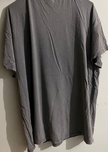 Kız Çocuk Gri Baskılı Kısa Kollu Tişört - Görsel 2