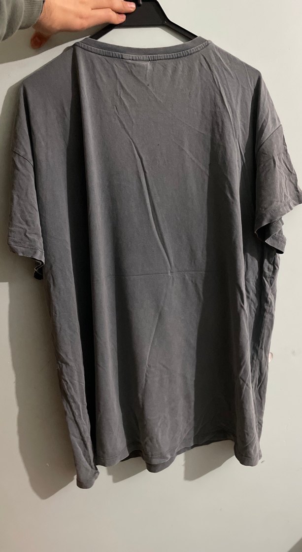 Kız Çocuk Gri Baskılı Kısa Kollu Tişört - Görsel 2