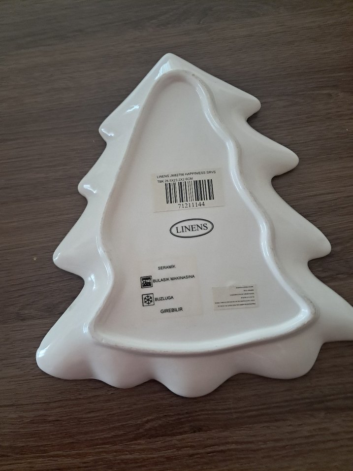 Yılbaşı Ağacı Şekilli Dekoratif Tabak - Görsel 2