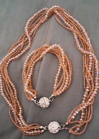 Uzun Etnik Turkuaz Taşlı Bohem Kolye - Görsel 6